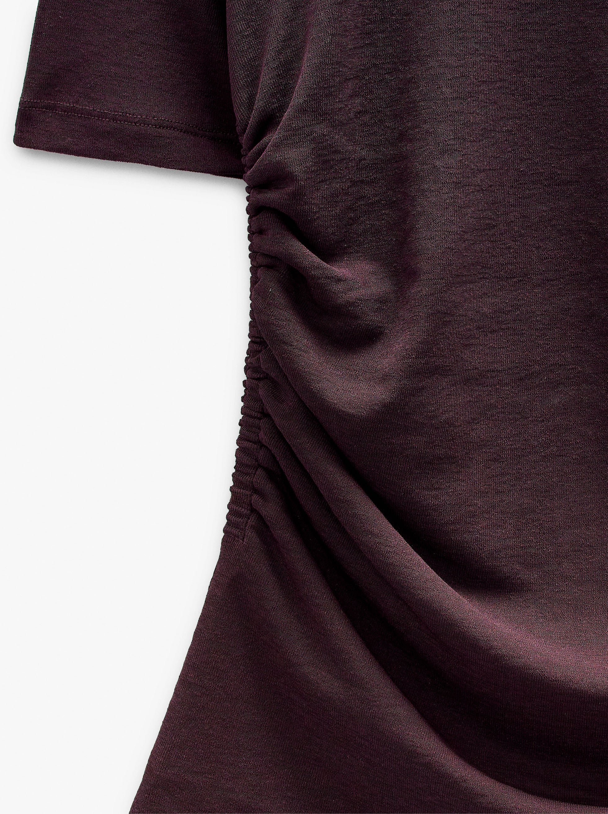 Blusa Lisa Con Fruncidos