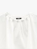 Blusa Con Pliegues 100% Algodón