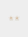 Pendientes De Flor Con Perlas
