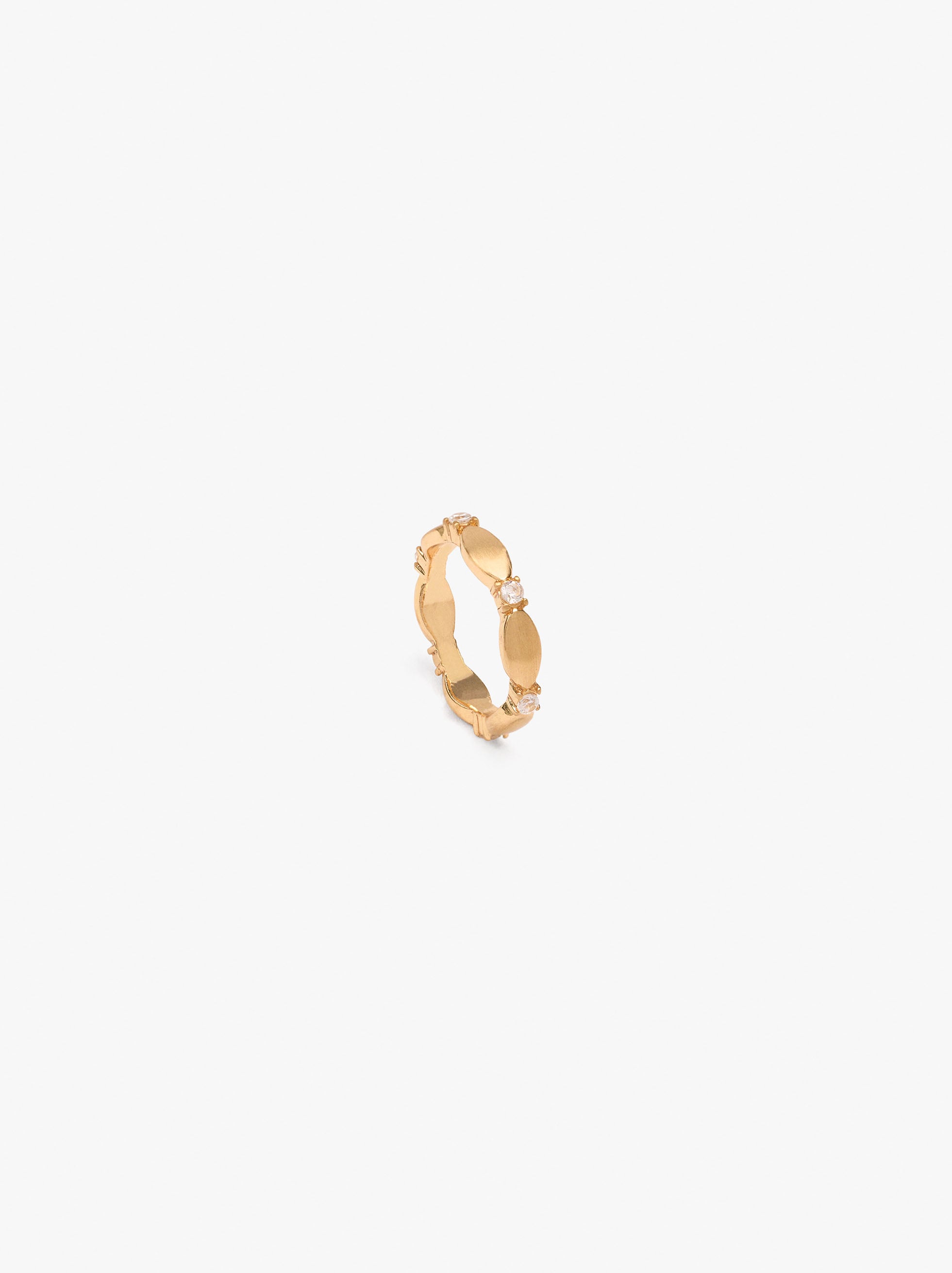 Anillo Fino Con Circonitas