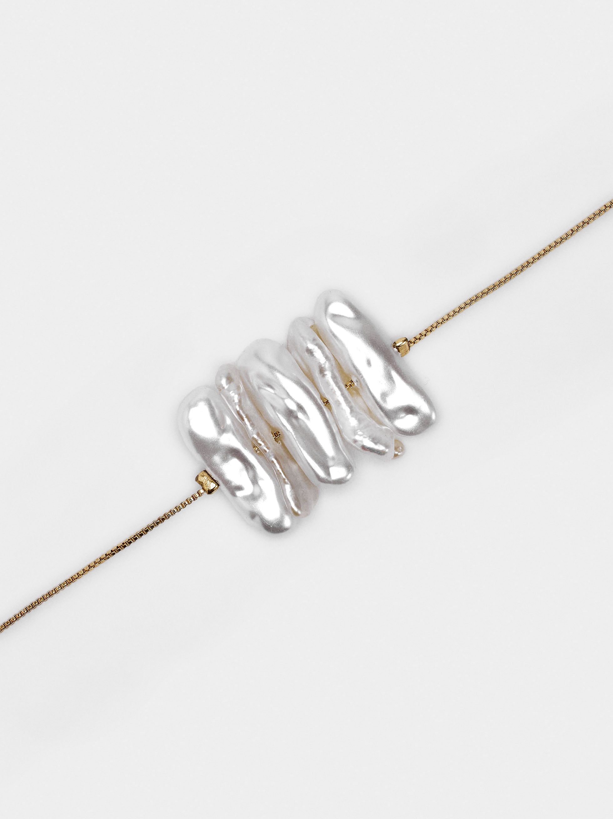 Pulsera Barras De Perla De Agua Dulce