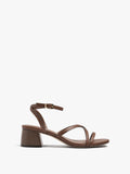 Sandalias De Tiras Con Tacón Ancho