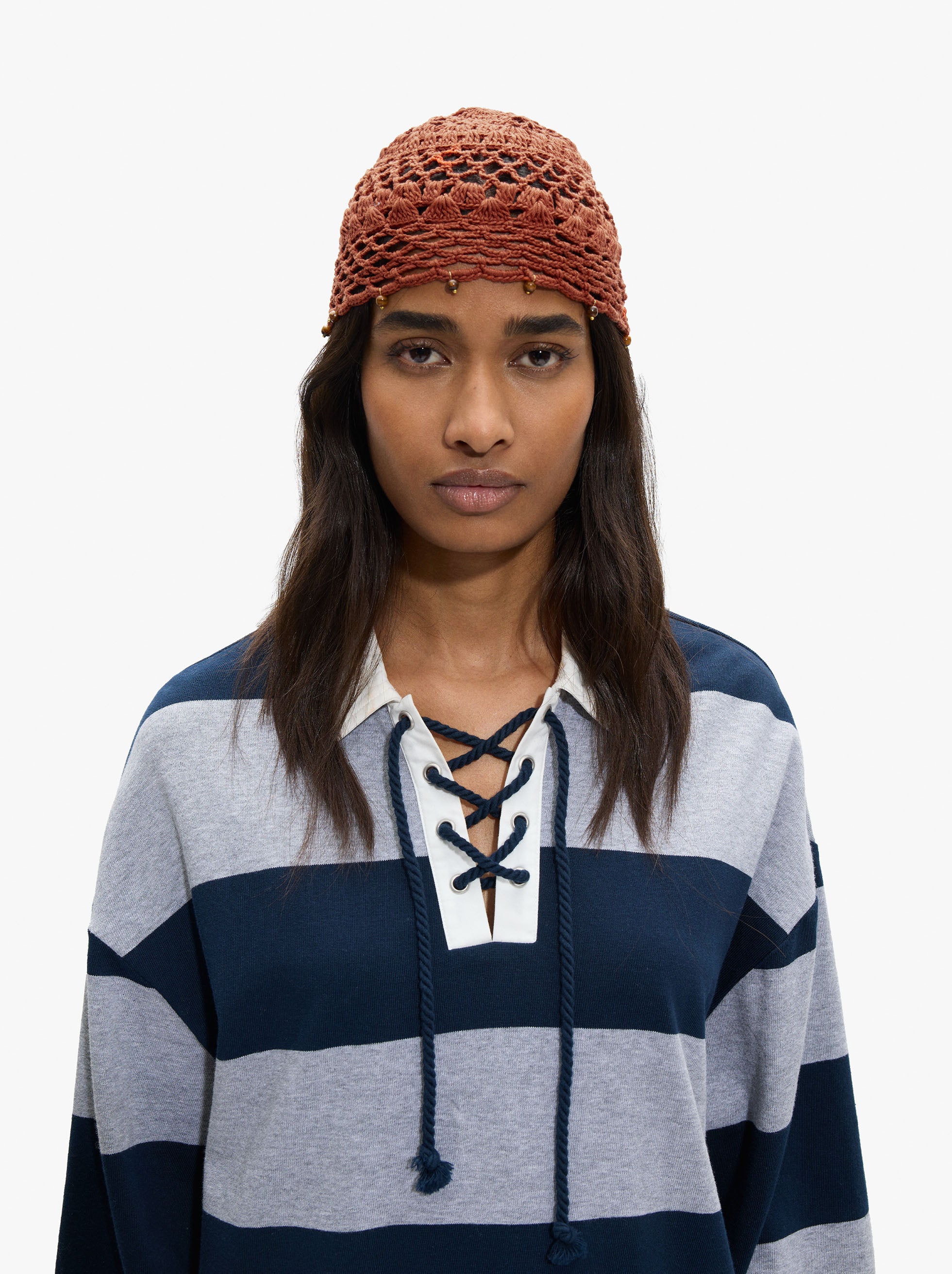 Gorro De Croché De Algodón