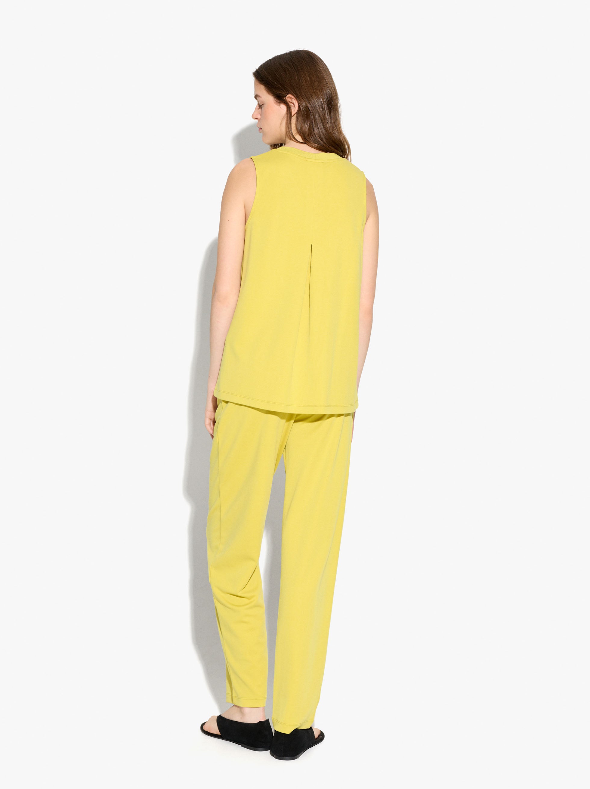 Pantalón Fluido Con Cintura Elástica
