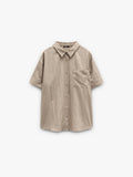 Camisa Efecto Arrugado Con Bolsillo
