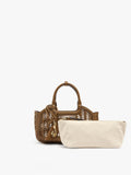 Bolso Tote Perforado Con Bolso Removible M