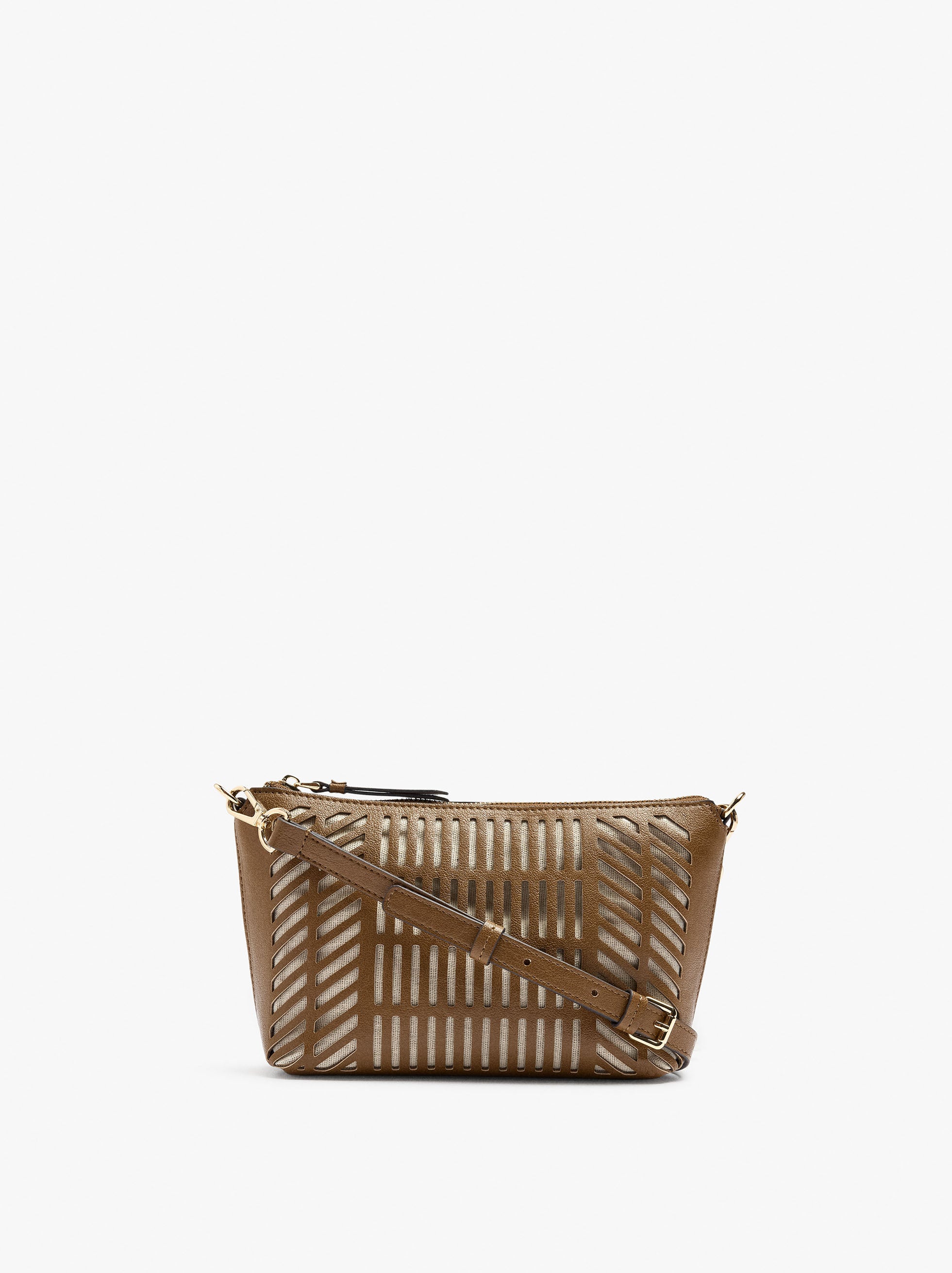 Bolso Bandolera Con Perforaciones