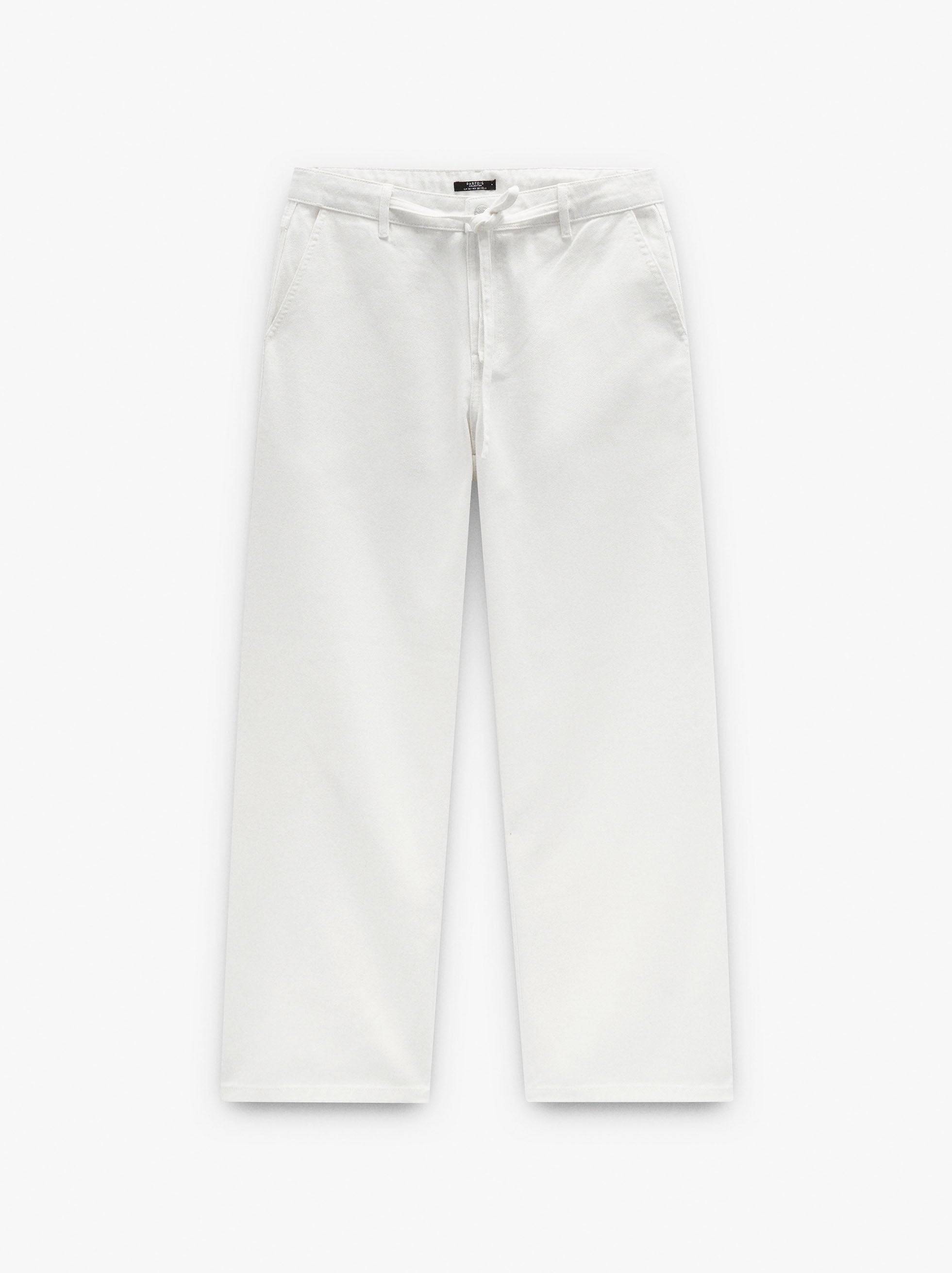 Pantalón Vaquero Con Cordón Ajustable 100% Algodón