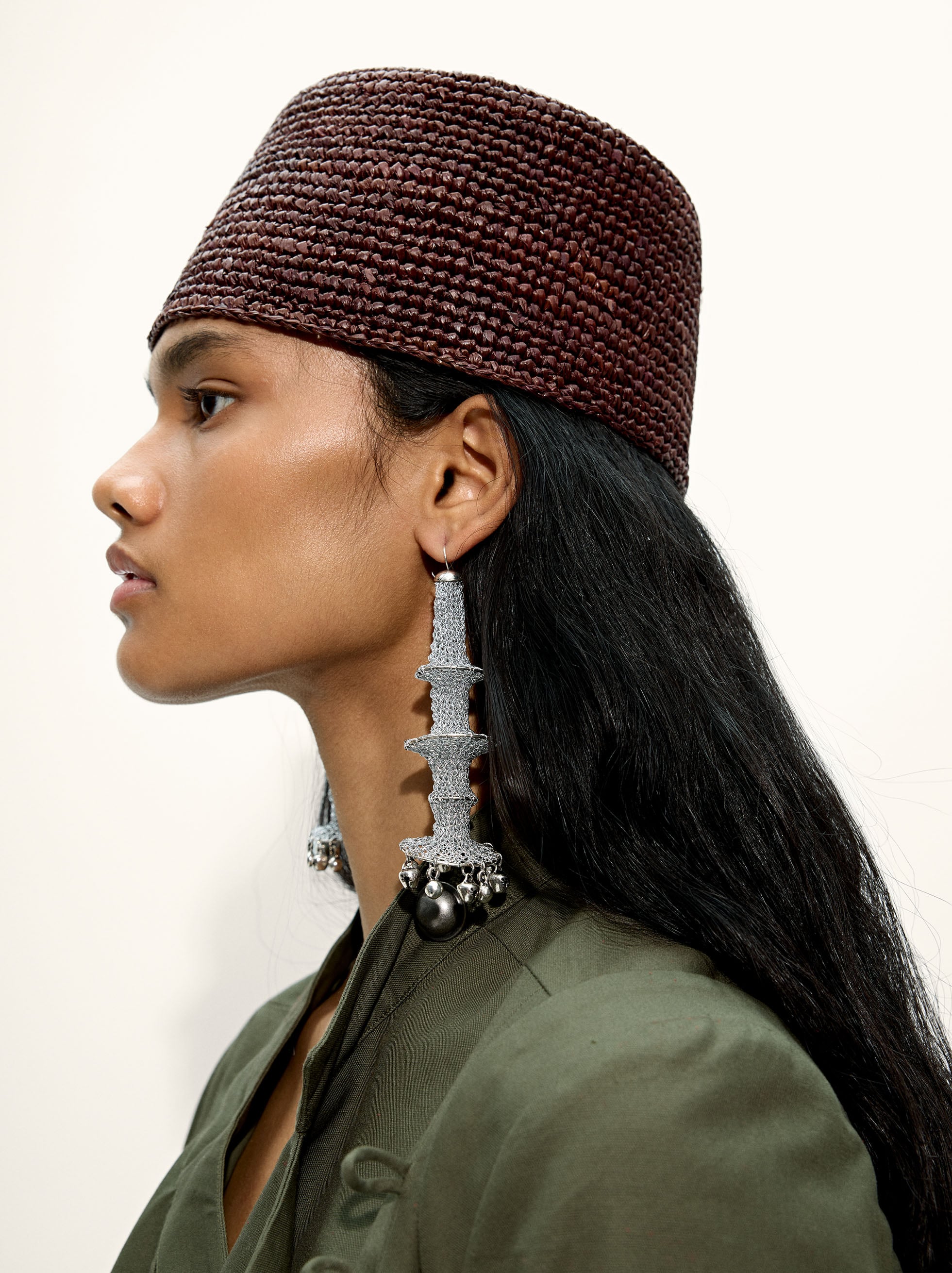 Sombrero Pillbox De Rafia