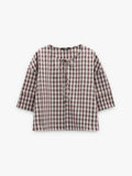 Blusa A Cuadros Vichy Con Lazo