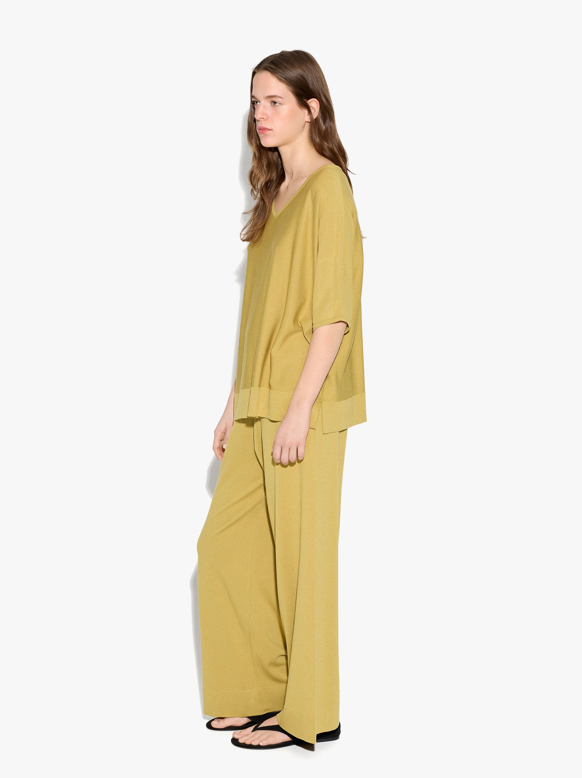 Pantalón De Punto Cintura Elástica