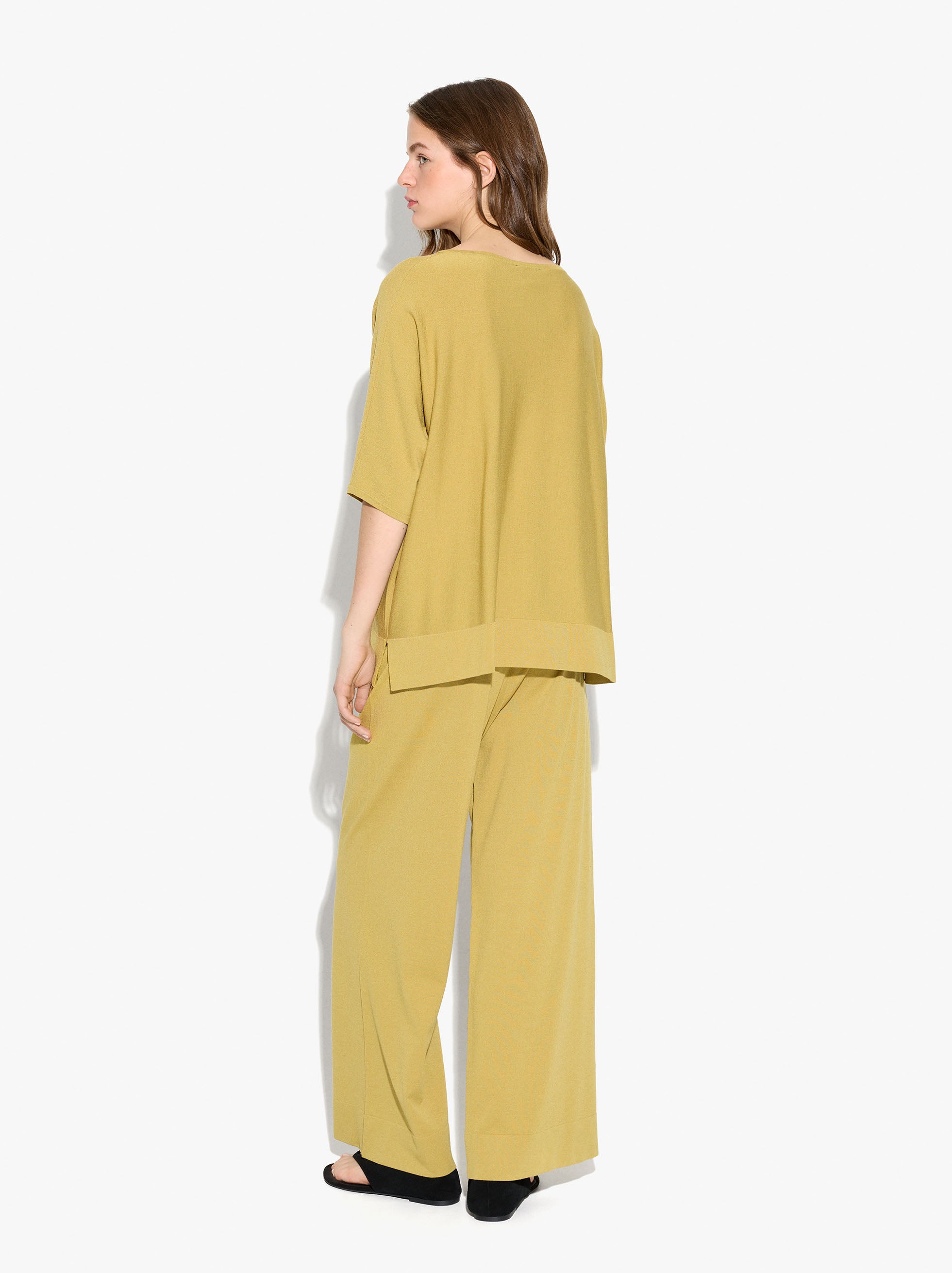 Pantalón De Punto Cintura Elástica