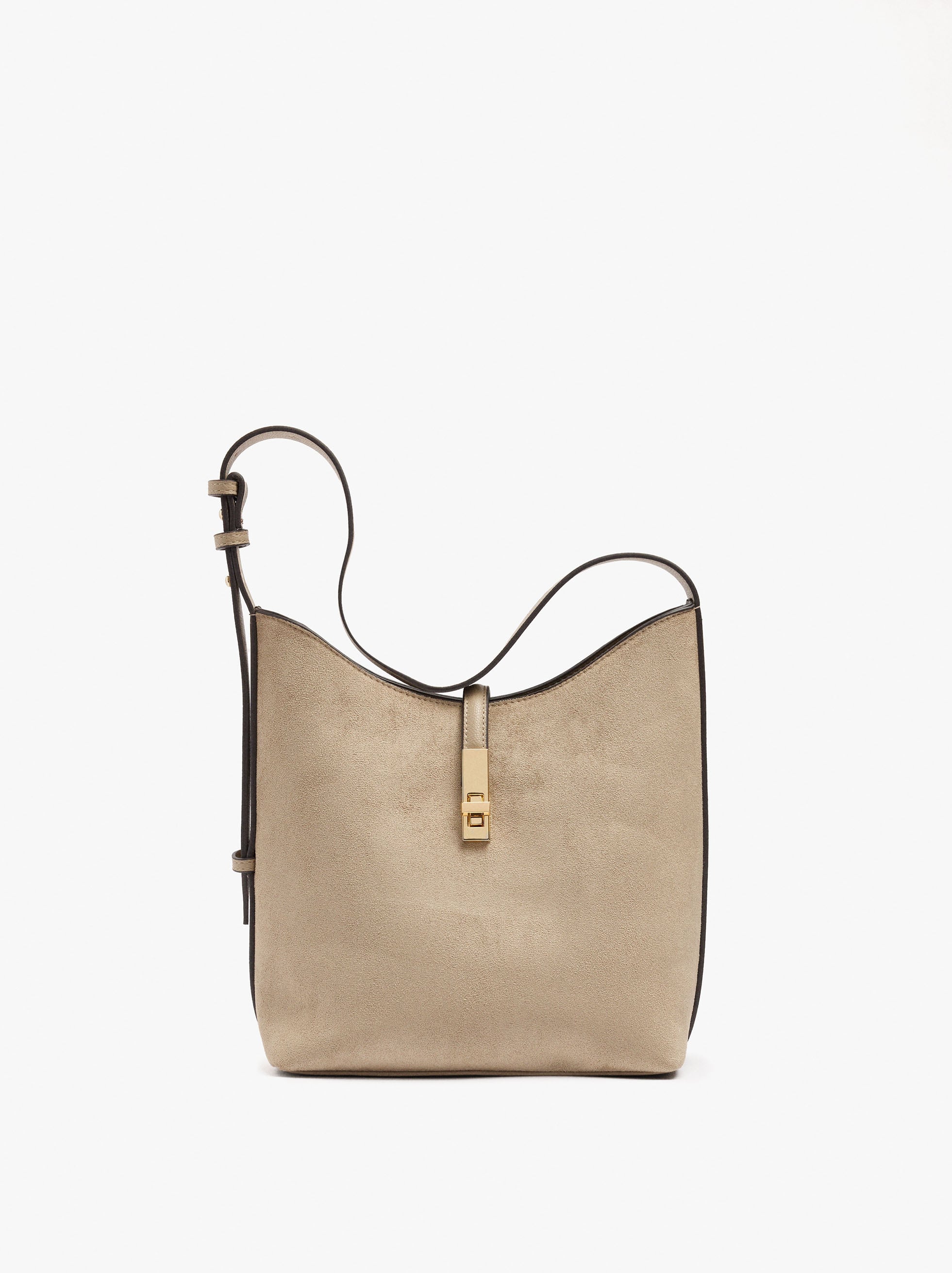 Bolso De Hombro Efecto Piel