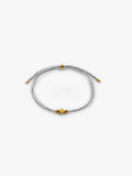 Pulsera Ajustable Bicolor Con Trébol - Acero Inoxidable