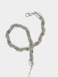 Pulsera Trenzada Bicolor - Acero Inoxidable