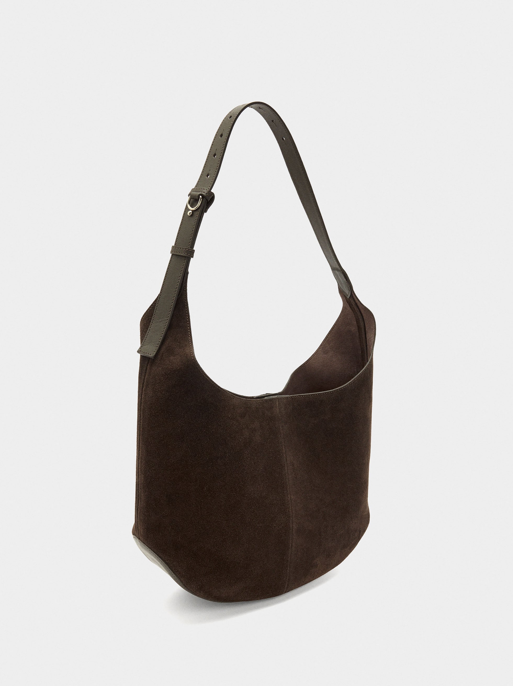 Bolso De Hombro De Piel Con Bolsa Extraíble