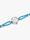Reloj Redondo Con Pulsera De Cordón