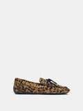 Mocasines De Piel Con Estampado Animal