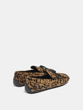 Mocasines De Piel Con Estampado Animal