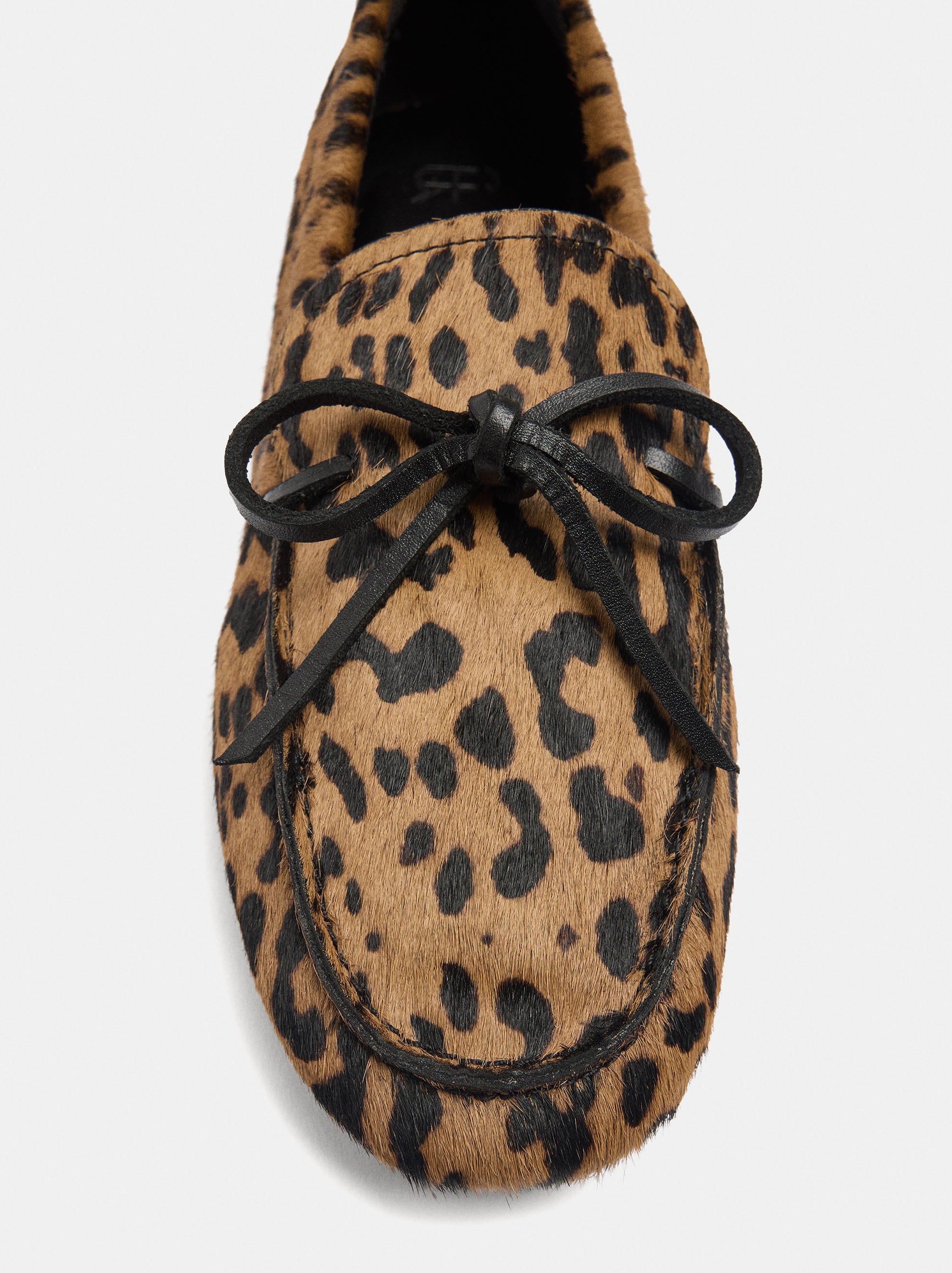 Mocasines De Piel Con Estampado Animal