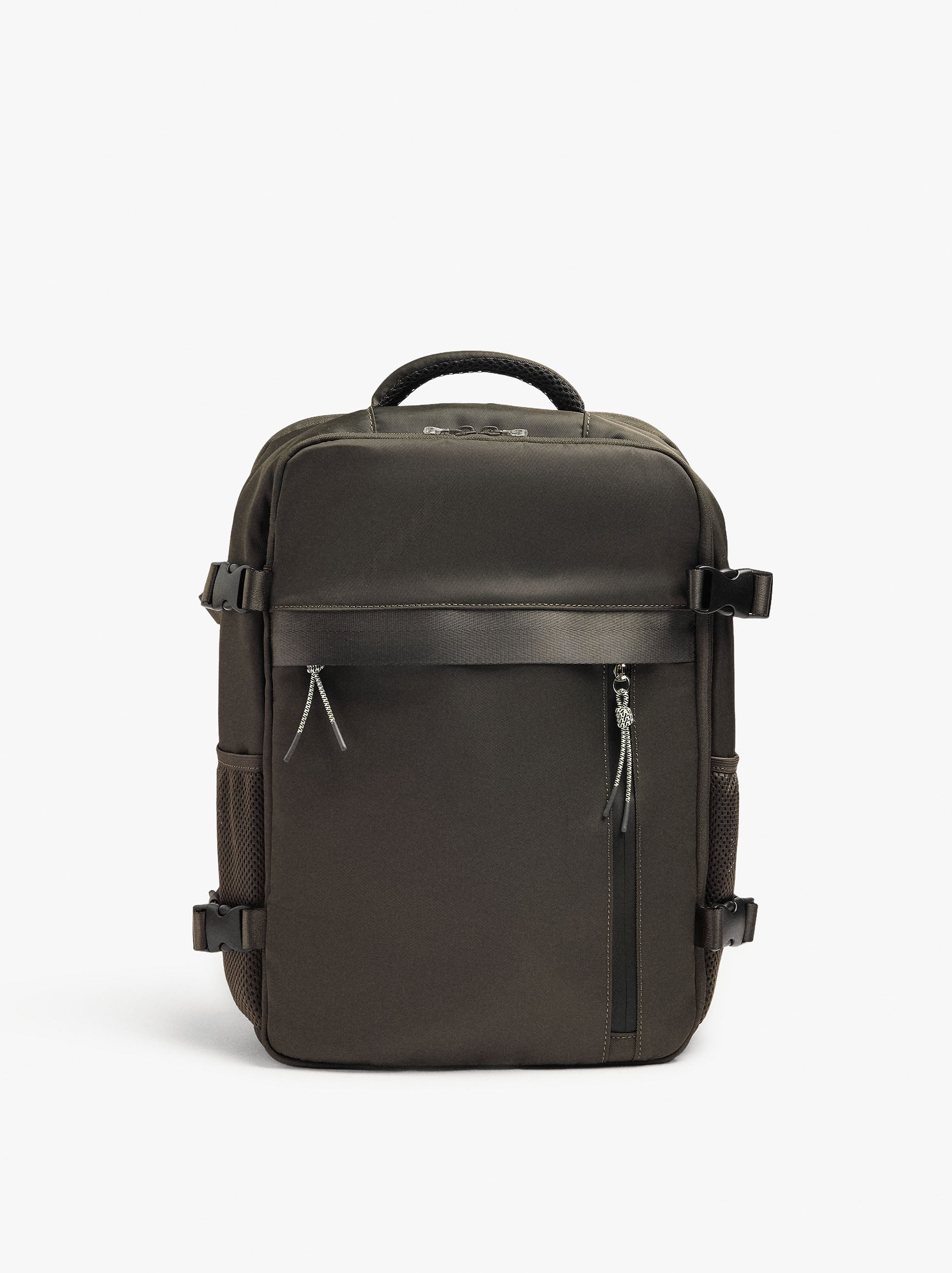 Mochila De Cabina Nylon Extensible Con Porta-Botella