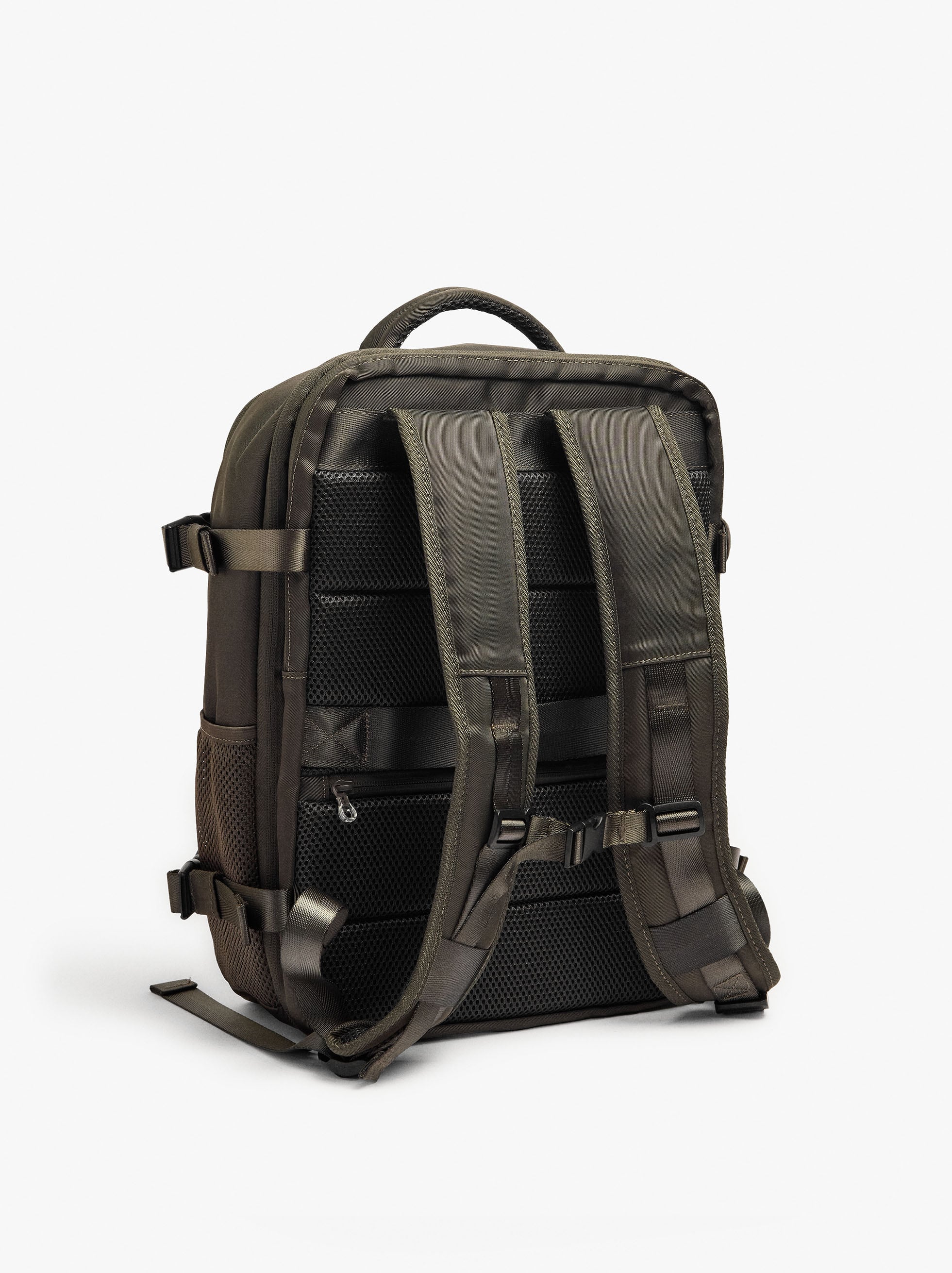 Mochila De Cabina Nylon Extensible Con Porta-Botella