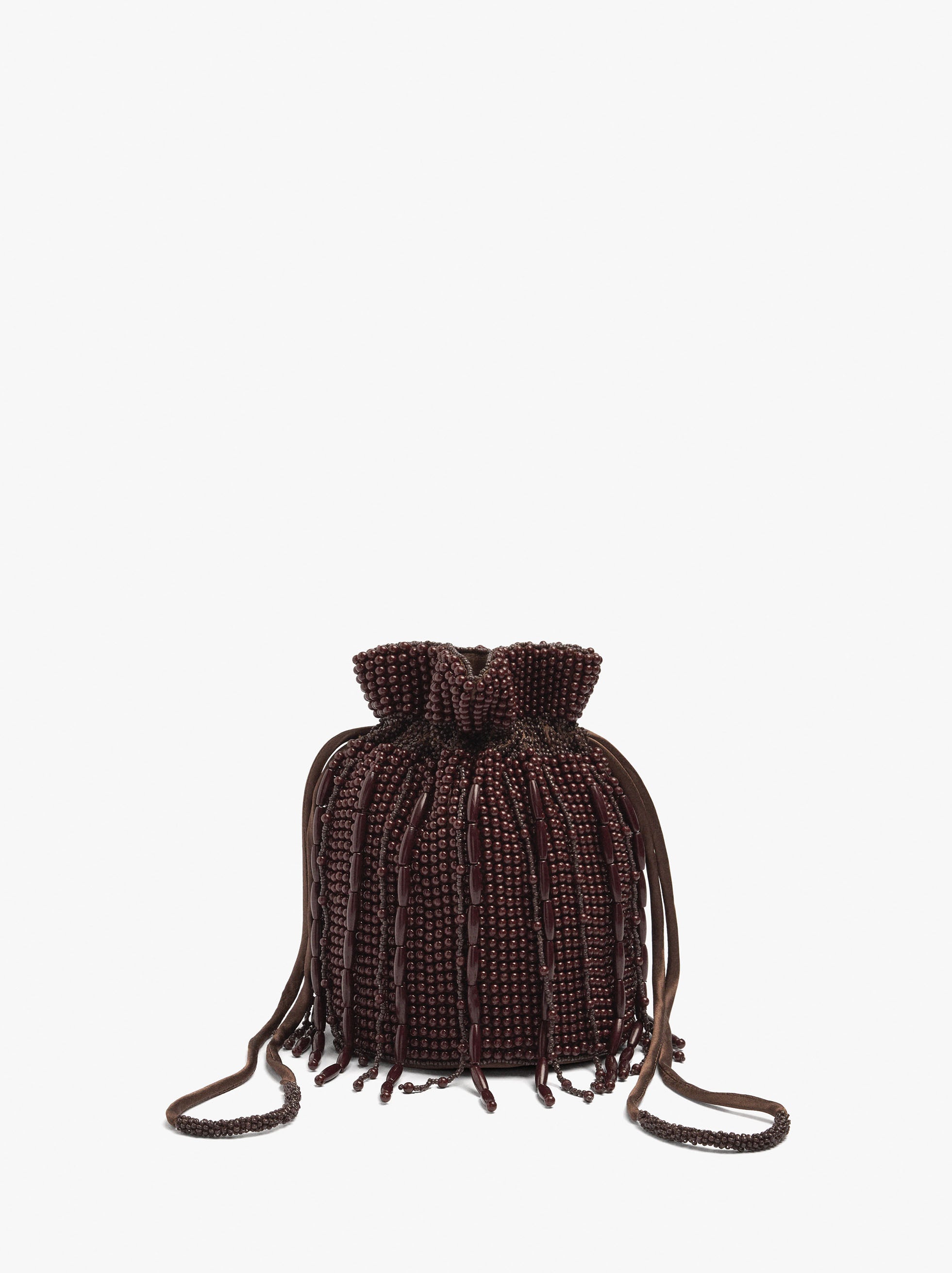 Bolso De Fiesta De Cuentas Y Flecos
