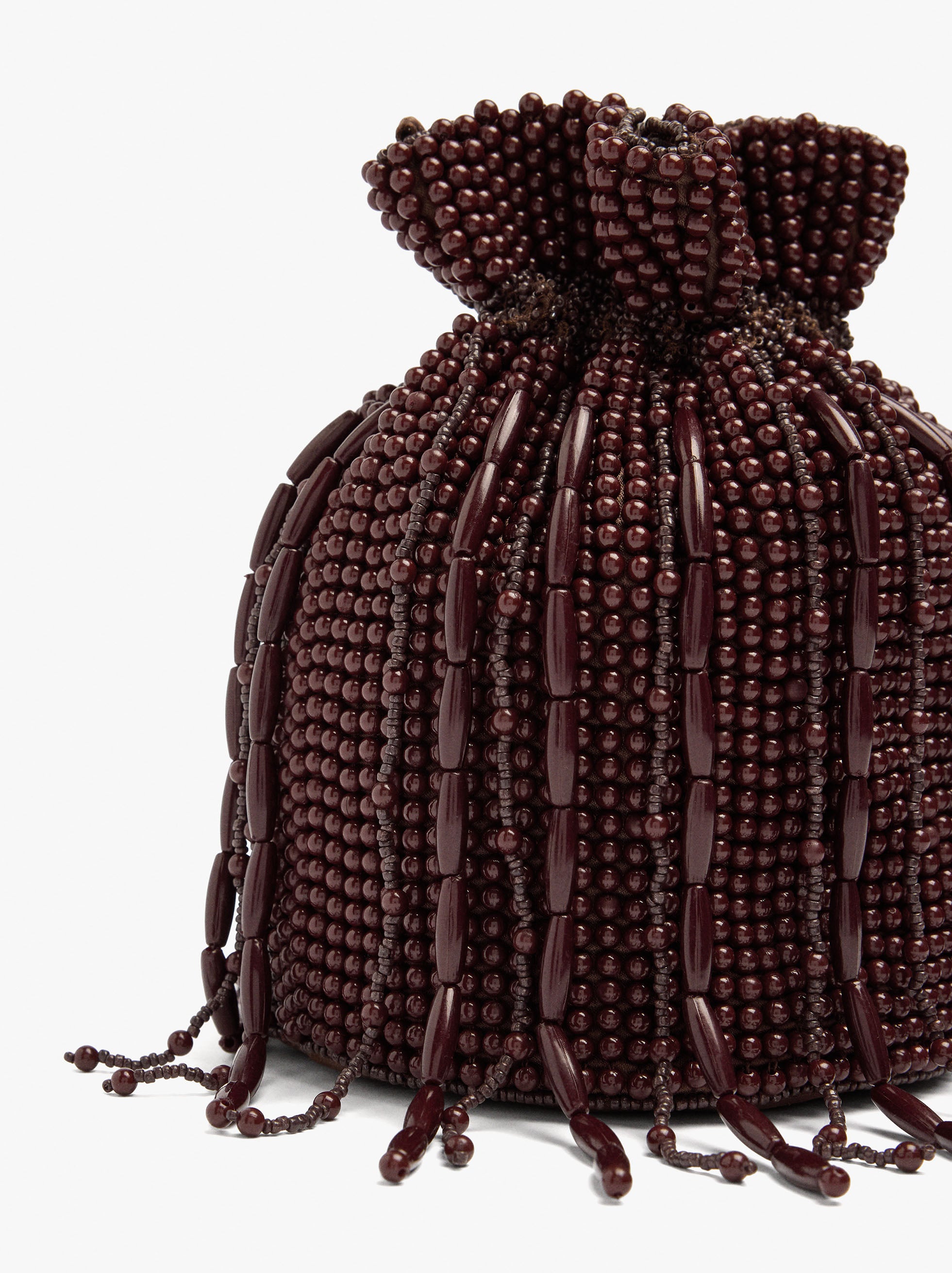 Bolso De Fiesta De Cuentas Y Flecos