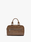 Bolso Tote Efecto Craquelado Con Bandolera