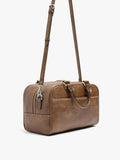 Bolso Tote Efecto Craquelado Con Bandolera
