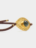 Pulsera Ajustable De Cordón De Piel Con Charm