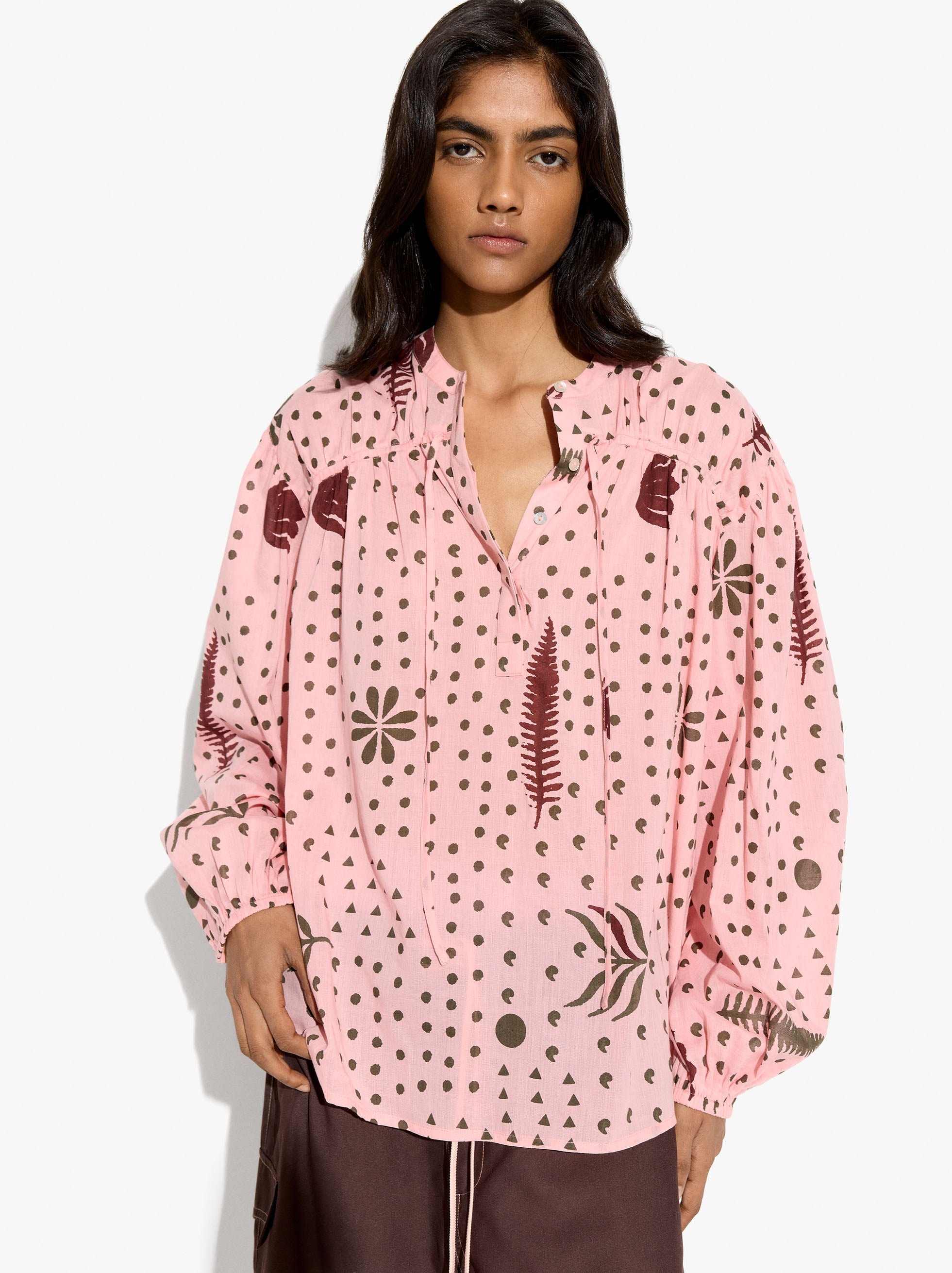 Blusa Estampada 100% Algodón