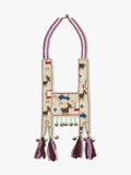Collar Con Abalorios De Vidrio Y Cascabeles