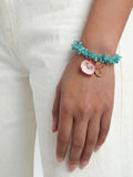 Pulsera De Barras En Resina Con Concha