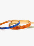 Set De Pulseras Rígidas Con Abalorios De Vidrio
