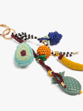 Llavero Charm Frutas Con Abalorios