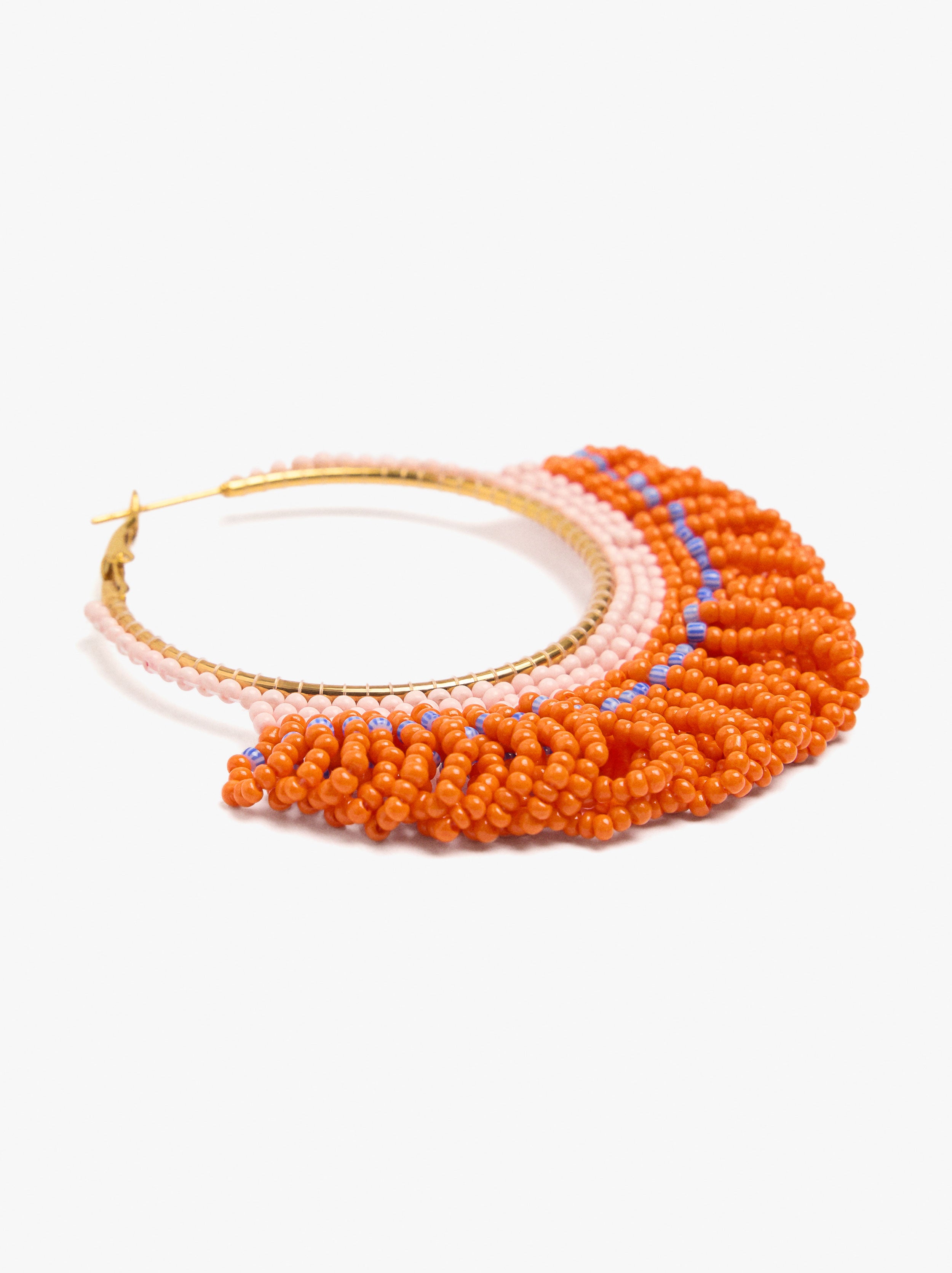 Aros Con Abalorios De Vidrio