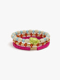 Set De Pulseras Elásticas Con Tortuga