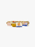 Set De Pulseras Elásticas Con Cuentas Multicolor