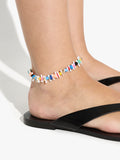 Tobillera Con Cuentas Multicolor