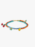 Multipulsera Con Abalorios De Vidrio Multicolor