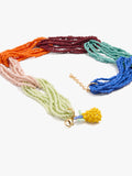 Multicollar De Abalorios De Vidrio Multicolor
