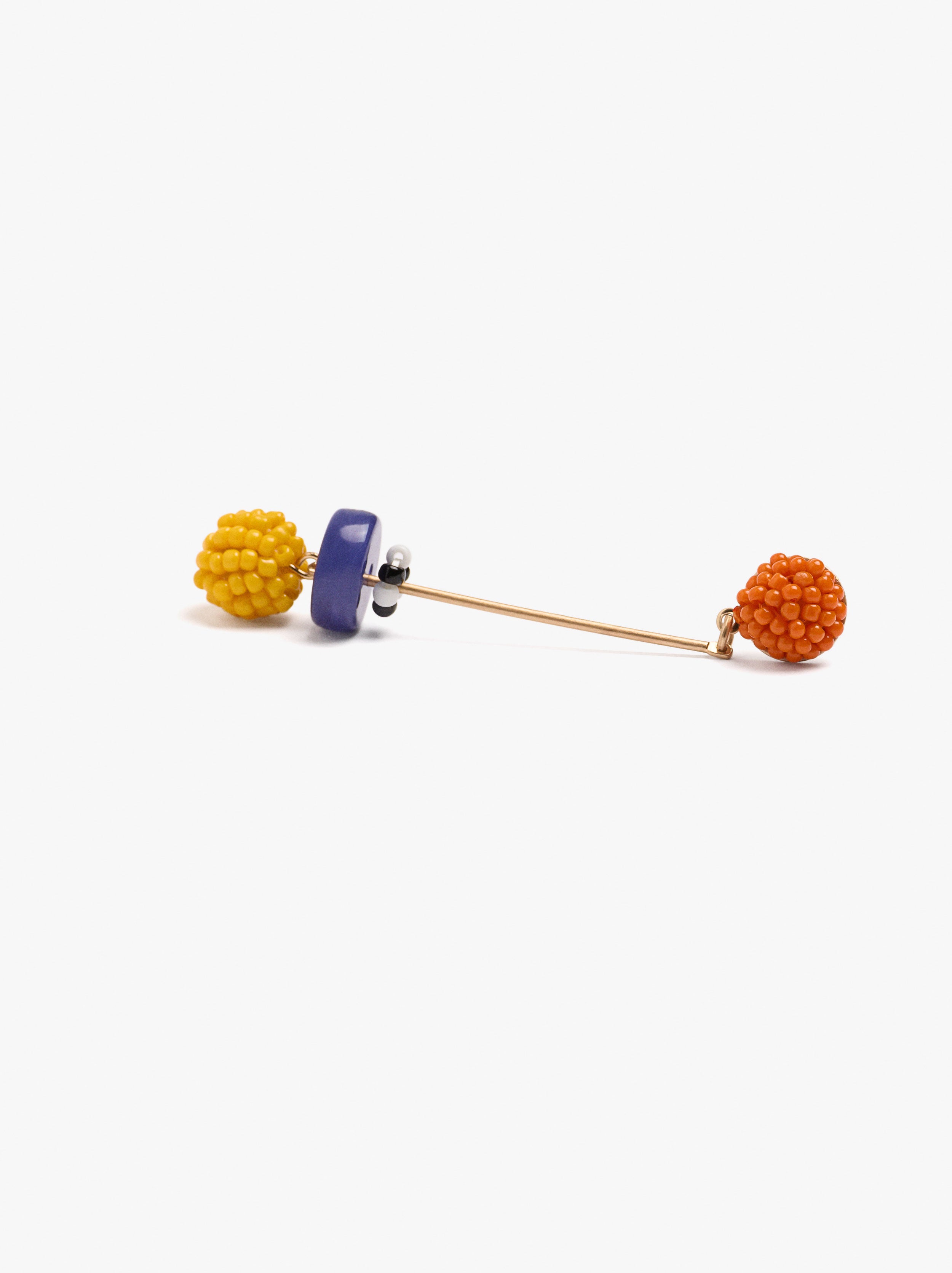 Pendientes Largos Con Barra Y Abalorios