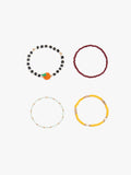 Set De Pulseras Elásticas Con Cuentas