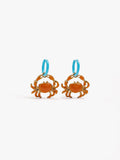 Aros Con Colgante De Cangrejo