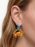 Aros Con Colgante De Cangrejo