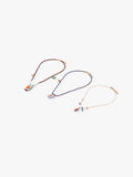 Set De Collares Con Abalorios De Vidrio Multicolor
