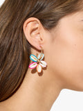 Aros Abiertos Con Flor De Conchas
