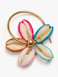 Aros Abiertos Con Flor De Conchas