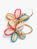 Aros Abiertos Con Flor De Conchas